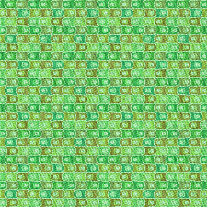 Round Machine Washable Transitional Green Rug, wshpat3243grn