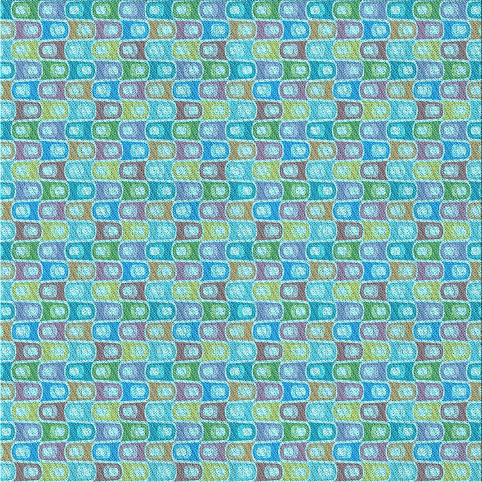 Round Machine Washable Transitional Seafoam Green Rug, wshpat3243lblu