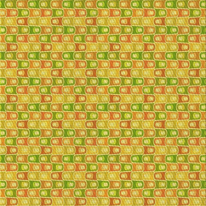 Round Machine Washable Transitional Yellow Rug, wshpat3243yw