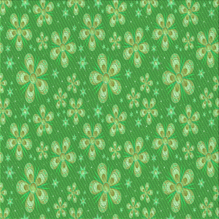 Round Machine Washable Transitional Dark Lime Green Rug, wshpat3244grn