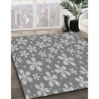 Patterned Cloud Gray Rug, pat3244gry