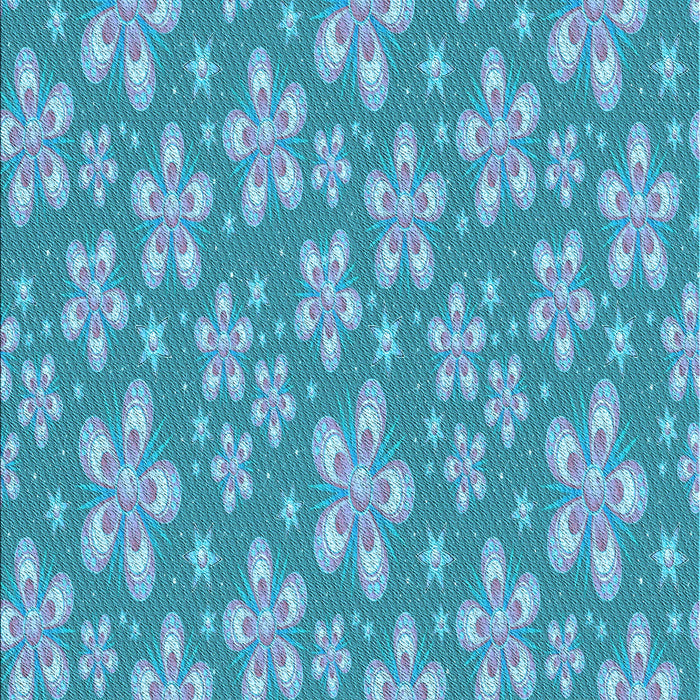 Machine Washable Transitional Blue Ivy Blue Rug, wshpat3244lblu