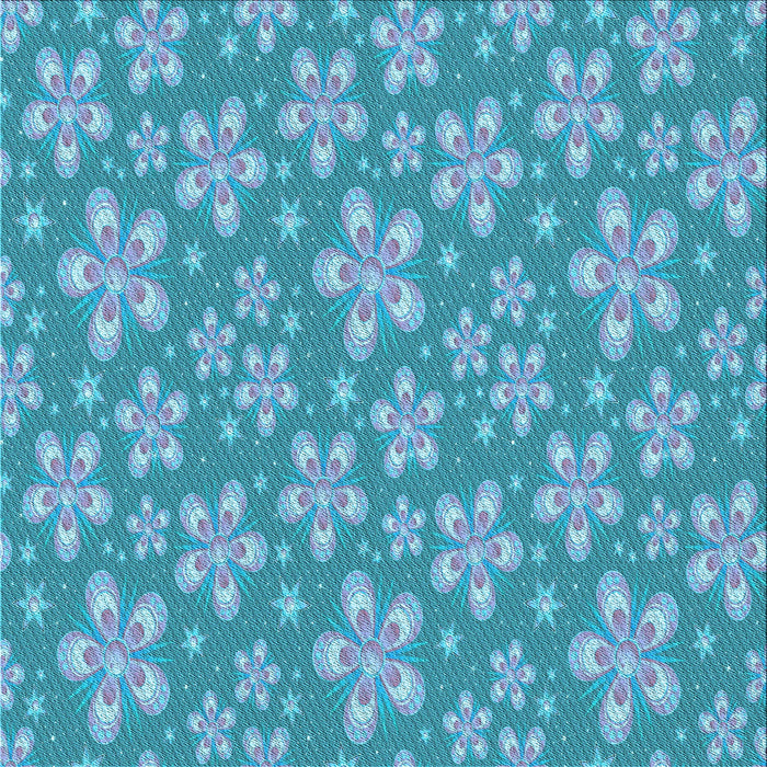 Round Patterned Blue Ivy Blue Rug, pat3244lblu