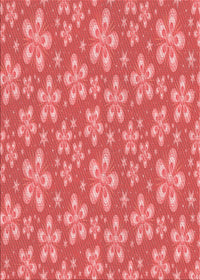 Machine Washable Transitional Red Rug, wshpat3244rd