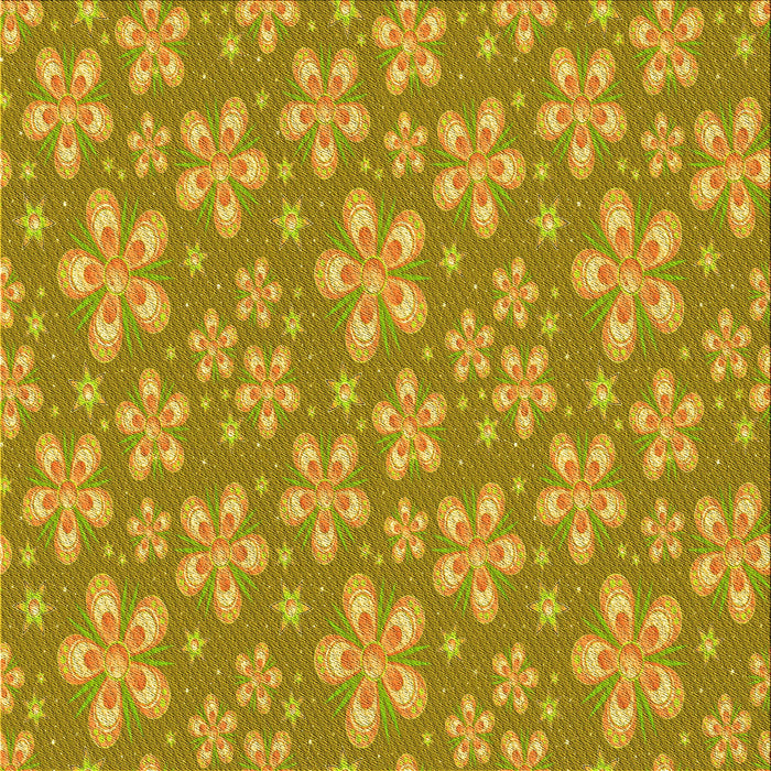 Round Machine Washable Transitional Golden Brown Yellow Rug, wshpat3244yw