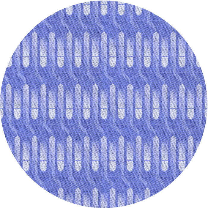 Square Patterned Blue Rug, pat3245blu