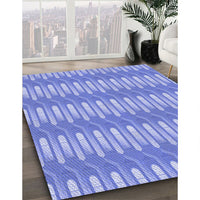 Patterned Blue Rug, pat3245blu