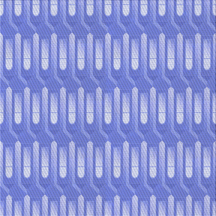 Round Patterned Blue Rug, pat3245blu