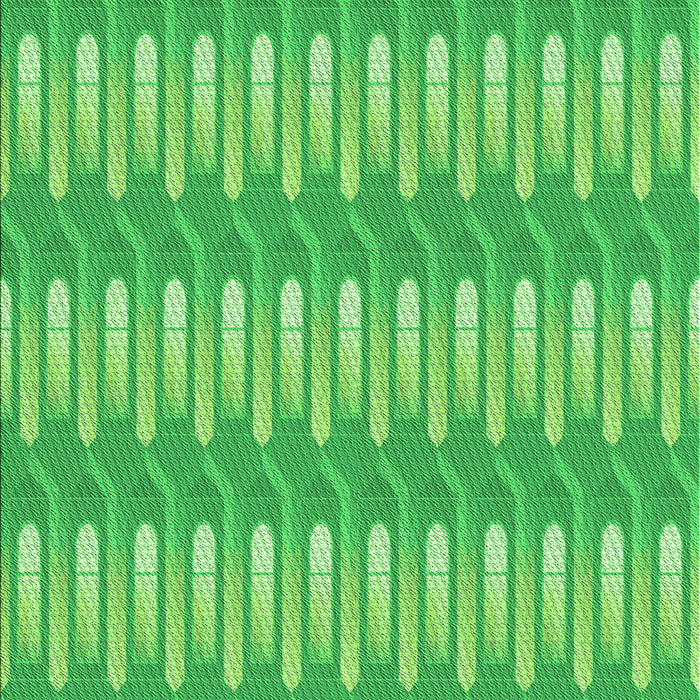 Machine Washable Transitional Neon Green Rug, wshpat3245grn