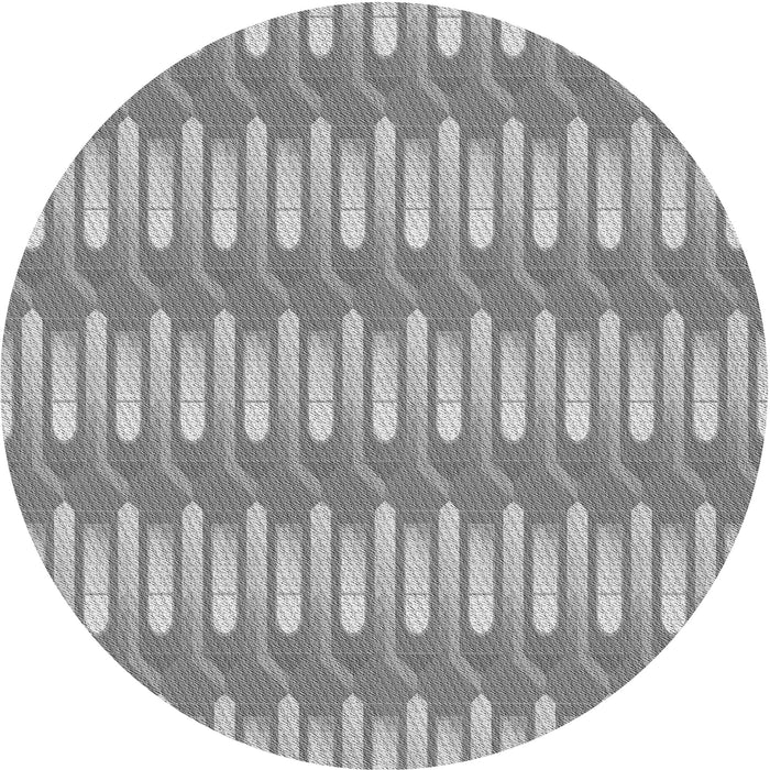 Square Patterned Platinum Gray Rug, pat3245gry