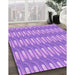 Patterned Violet Purple Rug in Family Room, pat3245pur