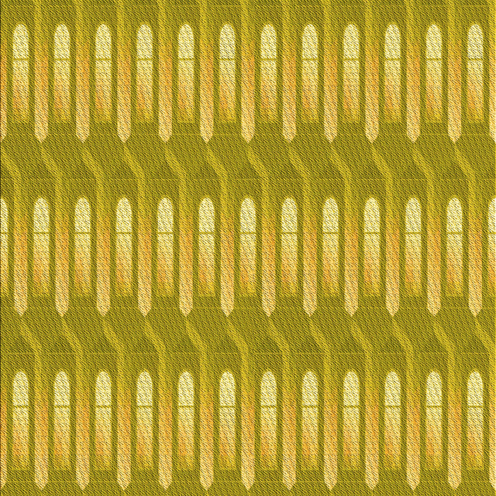 Machine Washable Transitional Dark Golden Brown Rug, wshpat3245yw