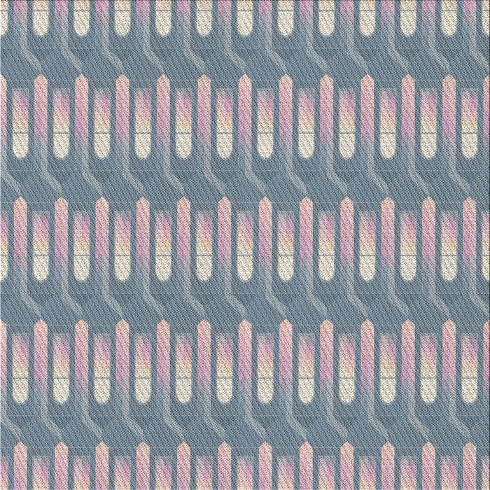 Square Patterned Gray Novelty Rug, pat3245