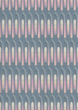 Patterned Gray Novelty Rug, pat3245