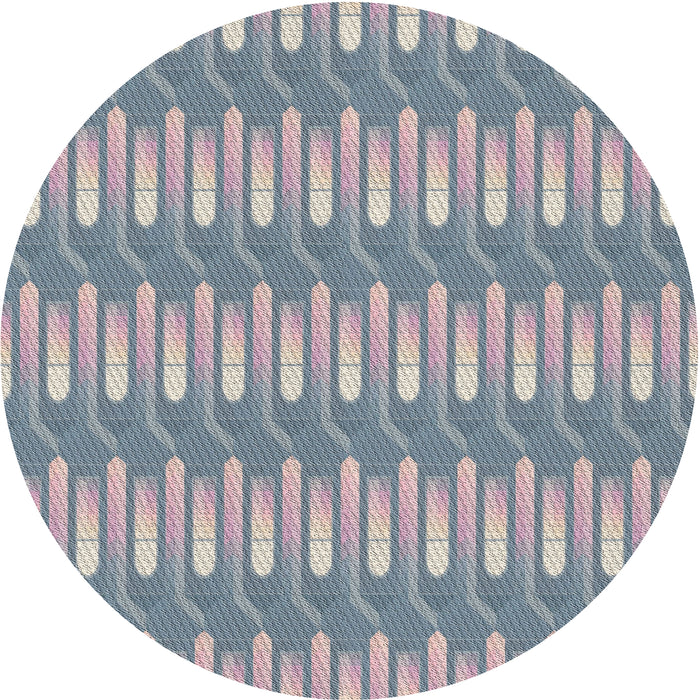 Square Machine Washable Transitional Gray Rug, wshpat3245