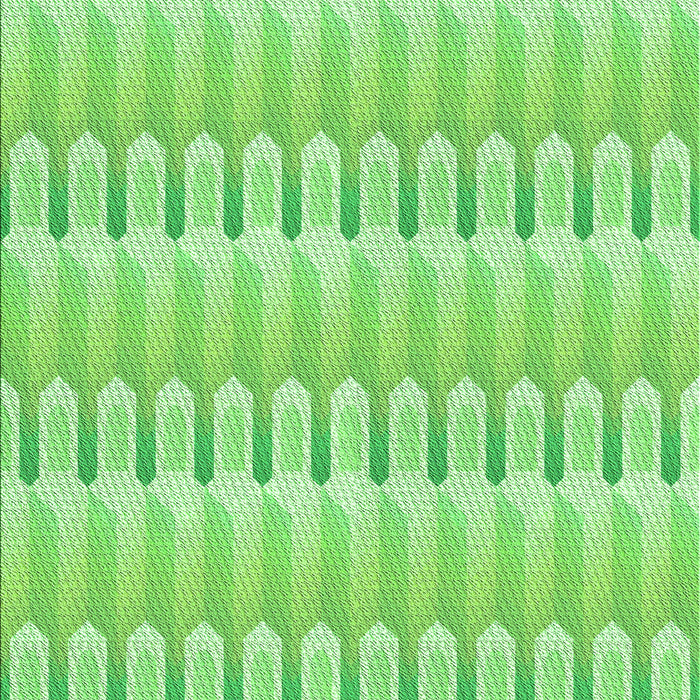 Machine Washable Transitional Emerald Green Rug, wshpat3246grn