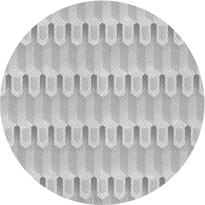 Square Patterned Gunmetal Gray Rug, pat3246gry