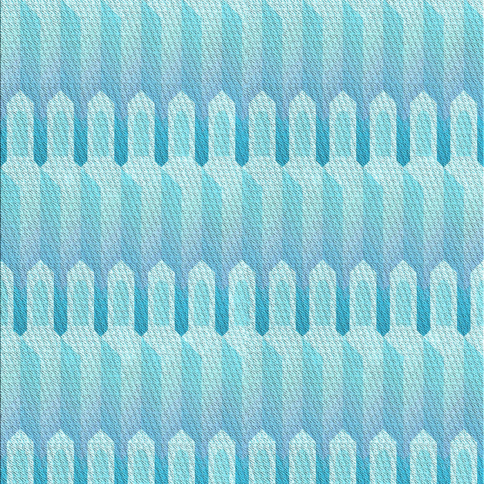 Machine Washable Transitional Blue Turquoise Green Rug, wshpat3246lblu