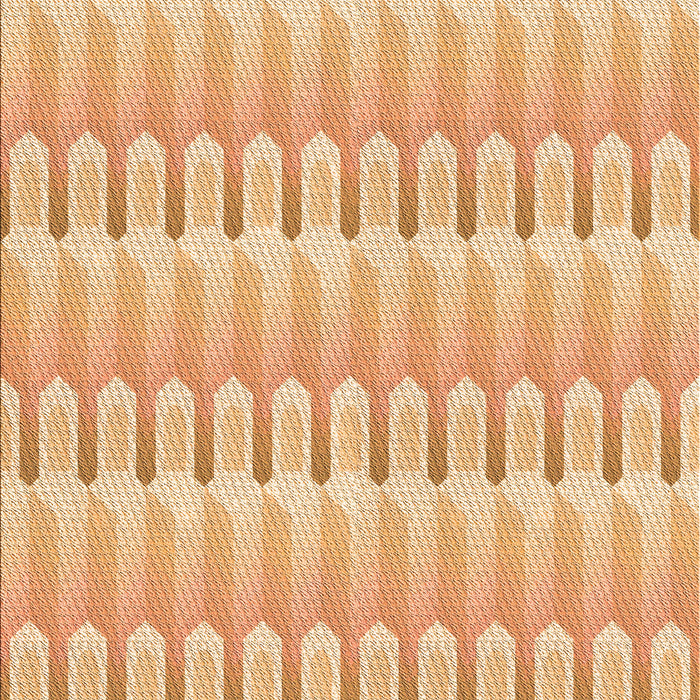 Patterned Orange Rug, pat3246org