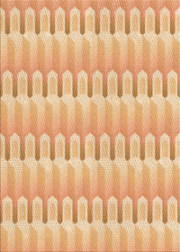 Machine Washable Transitional Orange Rug, wshpat3246org