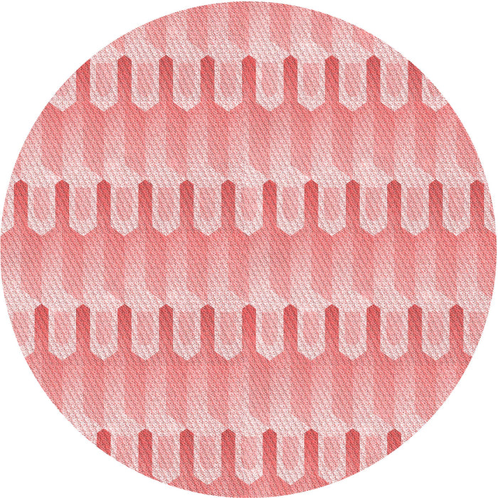 Square Patterned Baby Pink Rug, pat3246rd