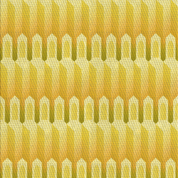 Machine Washable Transitional Bold Yellow Rug, wshpat3246yw