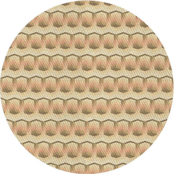 Square Patterned Bronze Brown Rug, pat3247brn