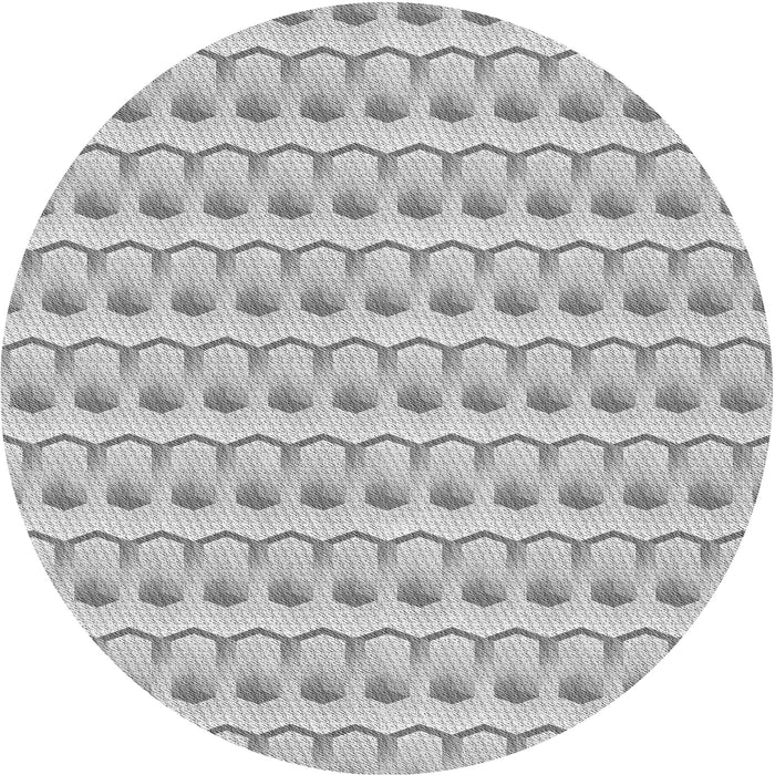 Square Patterned Gunmetal Gray Rug, pat3247gry