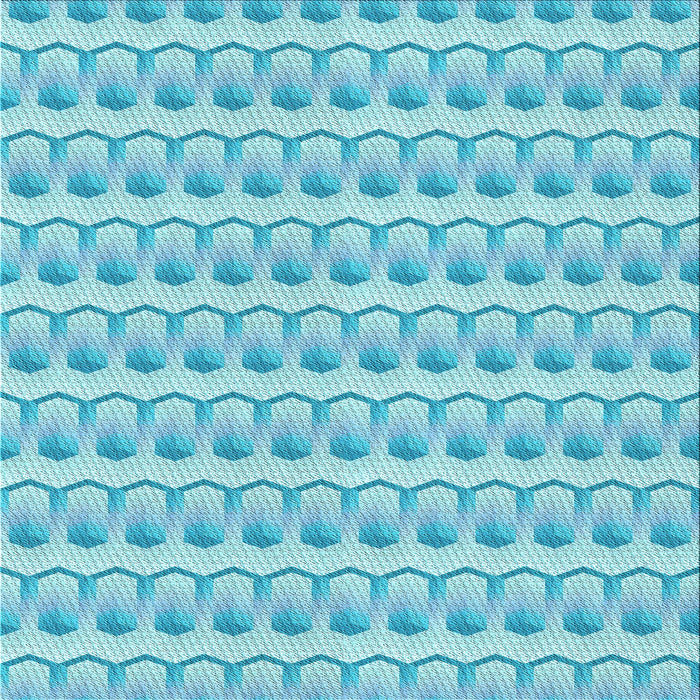 Round Machine Washable Transitional Blue Rug, wshpat3247lblu