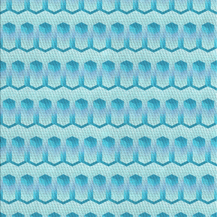 Machine Washable Transitional Blue Rug, wshpat3247lblu