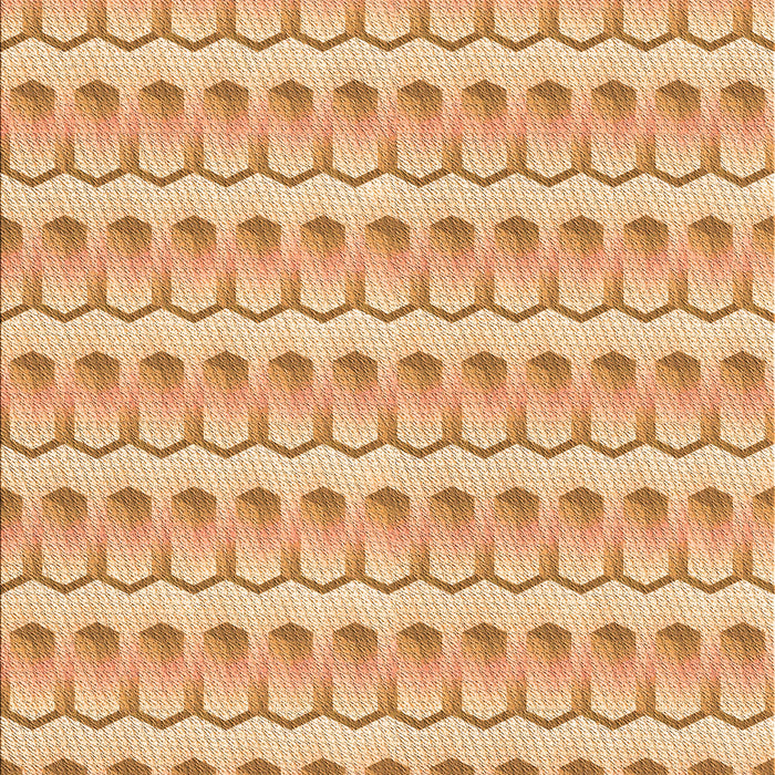 Patterned Orange Rug, pat3247org