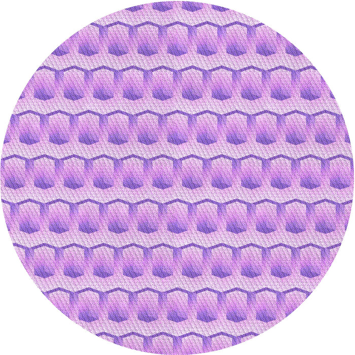 Square Patterned Purple Rug, pat3247pur