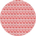 Square Patterned Pink Rug, pat3247rd