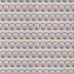 Square Patterned Dark White Beige Novelty Rug, pat3247