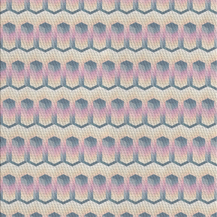 Patterned Dark White Beige Novelty Rug, pat3247