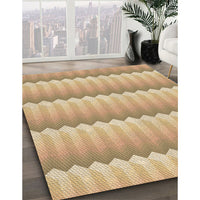 Patterned Bronze Brown Rug, pat3248brn