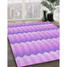 Machine Washable Transitional Pastel Purple Pink Rug in a Family Room, wshpat3248pur