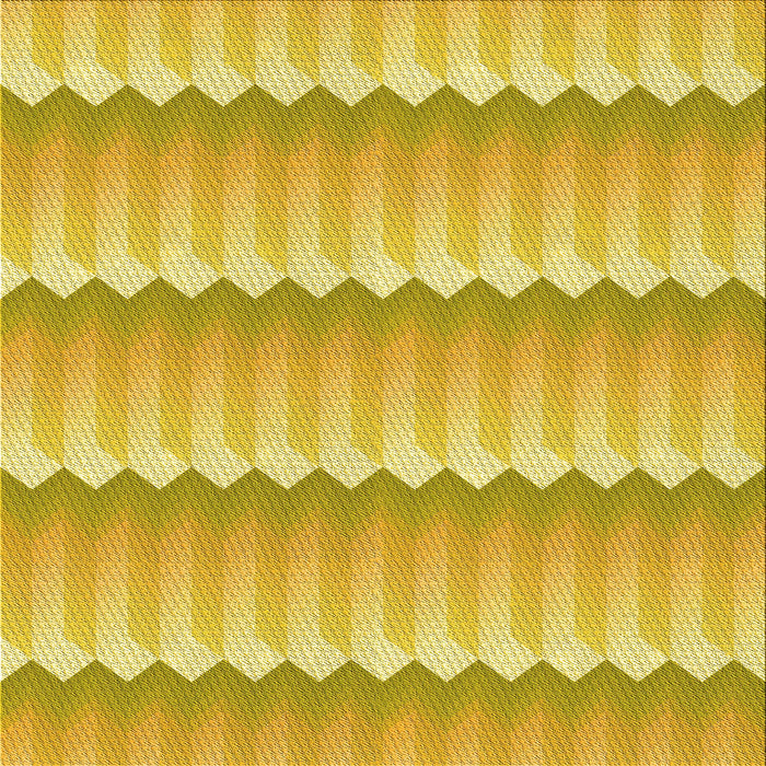 Round Patterned Bright Gold Yellow Rug, pat3248yw