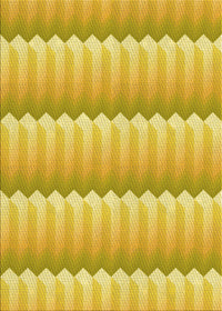 Machine Washable Transitional Bright Gold Yellow Rug, wshpat3248yw