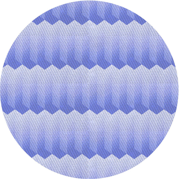 Square Machine Washable Transitional Light Slate Blue Rug in a Living Room, wshpat3249blu