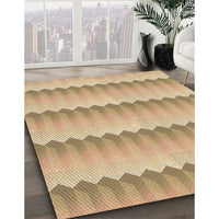 Patterned Bronze Brown Rug, pat3249brn