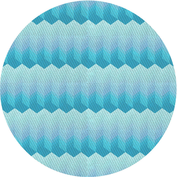 Square Patterned Blue Rug, pat3249lblu