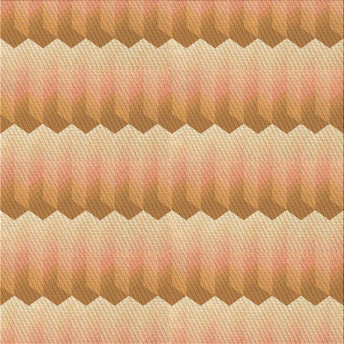 Round Patterned Yellow Orange Rug, pat3249org