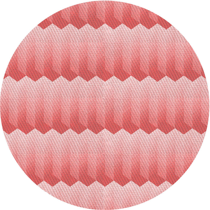 Square Patterned Pastel Pink Rug, pat3249rd