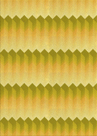 Machine Washable Transitional Bright Gold Yellow Rug, wshpat3249yw