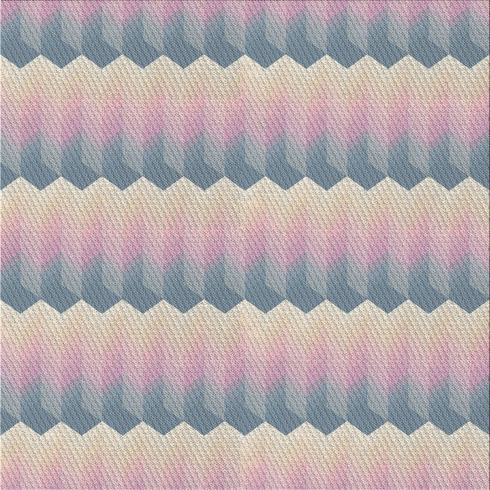 Square Patterned Dark White Beige Novelty Rug, pat3249