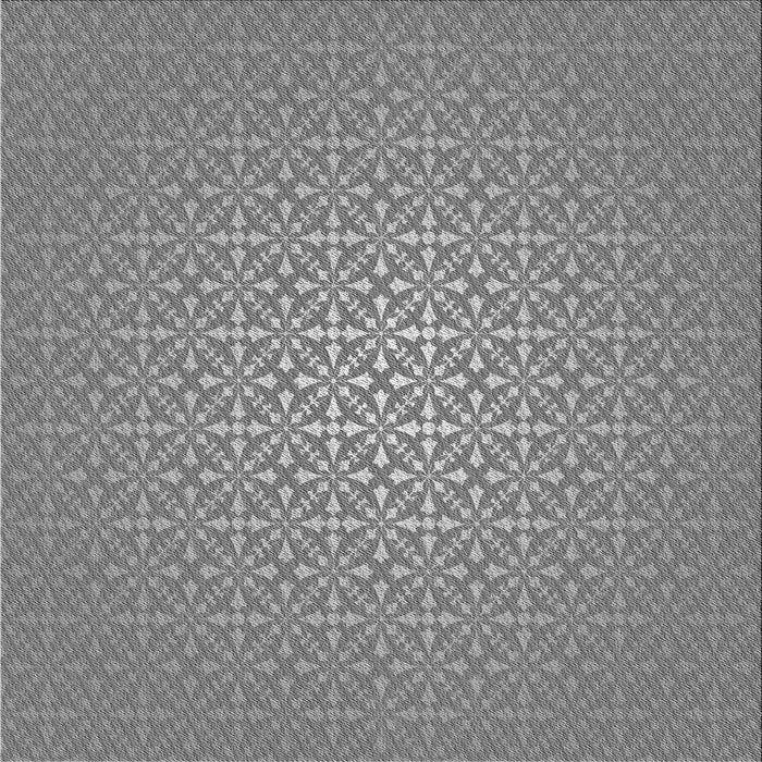 Square Patterned Gray Novelty Rug, pat324