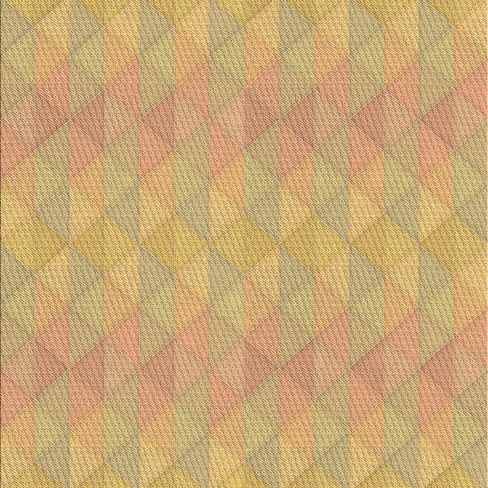 Patterned Saffron Yellow Rug, pat325brn