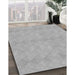 Patterned Silver Gray Rug in Family Room, pat325gry