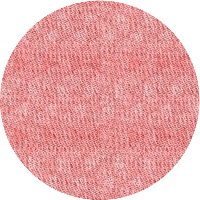 Square Machine Washable Transitional Light Salmon Pink Rug in a Living Room, wshpat325rd